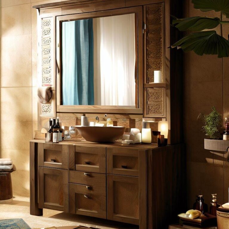 Dulap de baie cu oglindă: O combinație perfectă de utilitate și eleganță